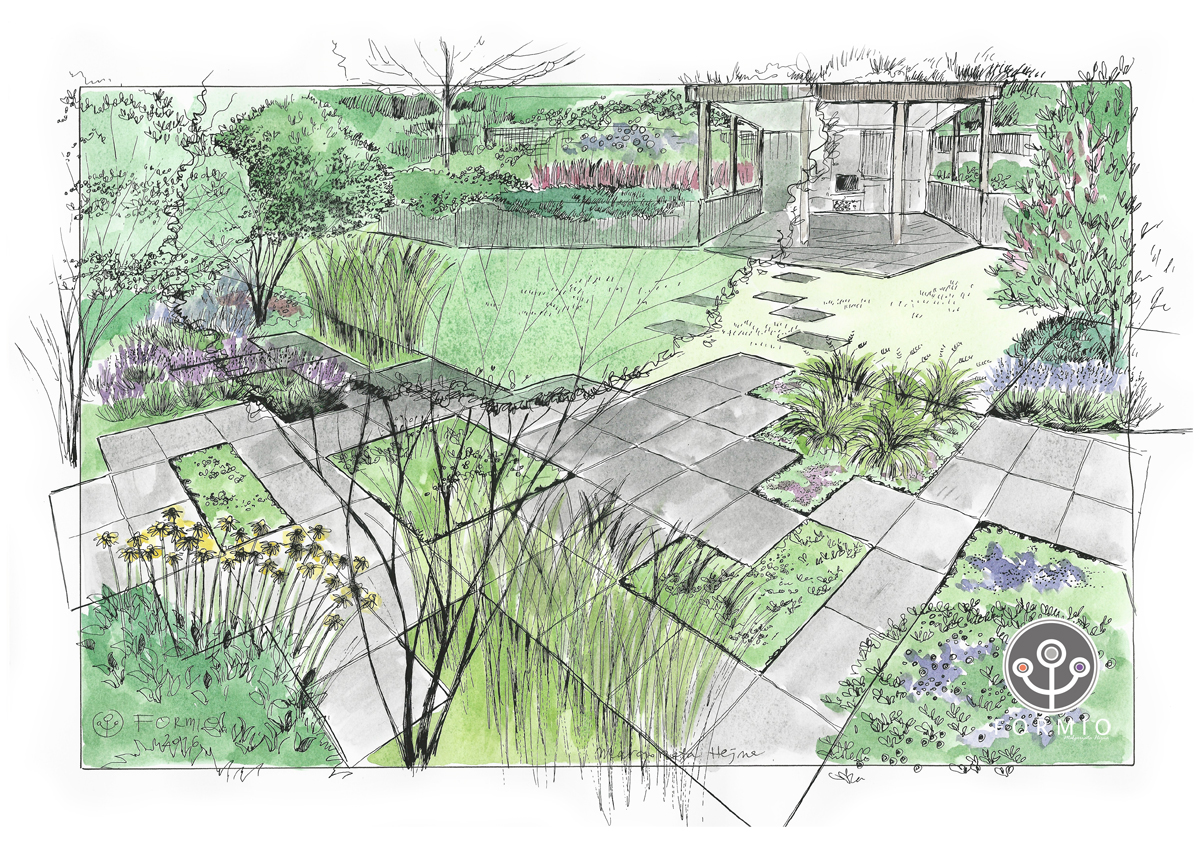 projekt ogrodu wizualizacja